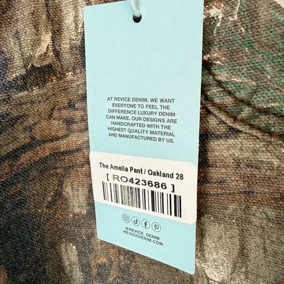 Revice Amelia Oakland cargo camo pant low rise NWT - grunge Streetwear camp - Picture 3 of 11